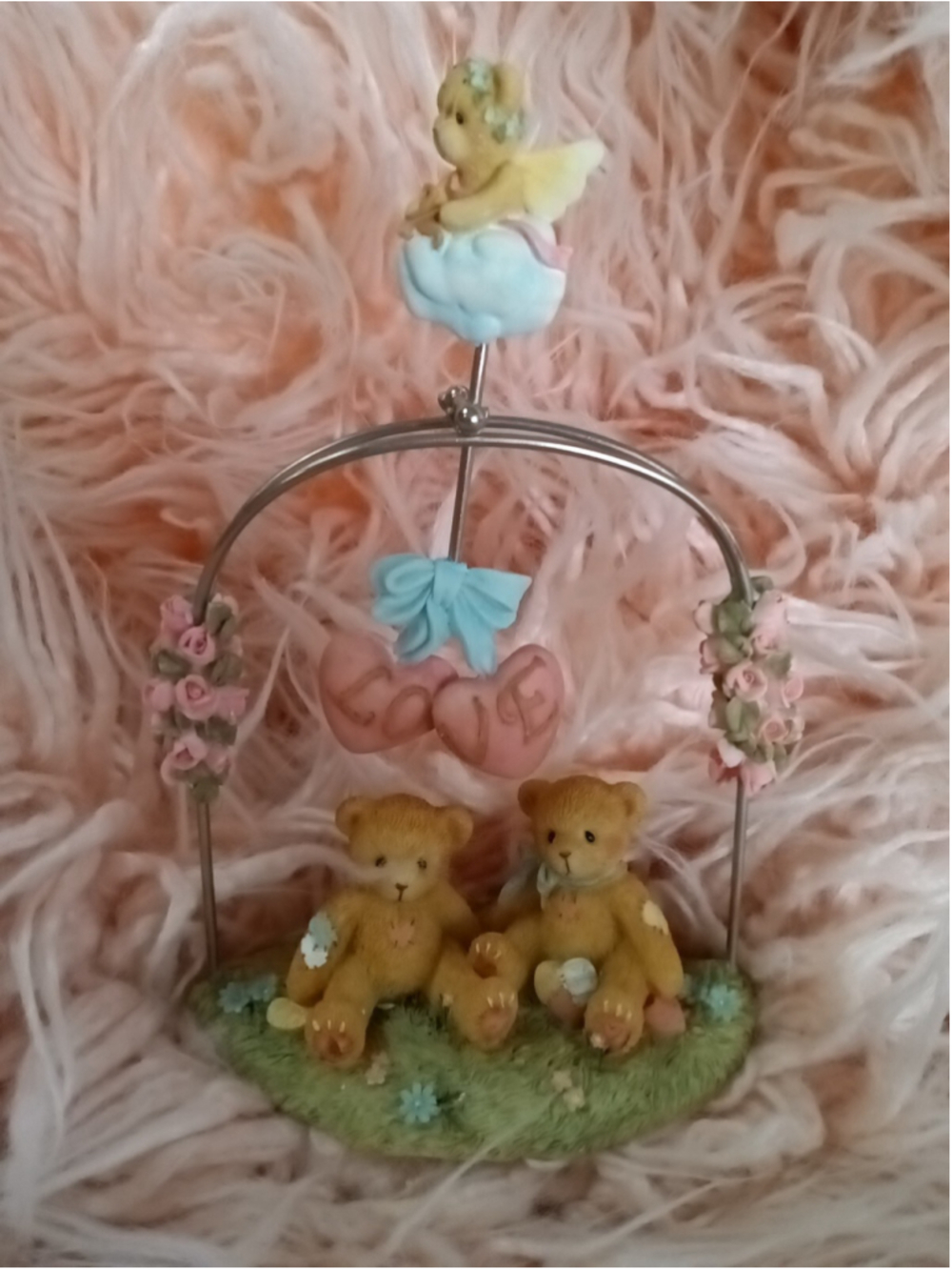 Teddies to Cherish Swing & Sway Teddies 4001935 2004 Enesco "Love Pendulum" Bear